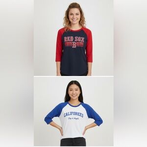 003 COMBO:  Raglan shirts size M